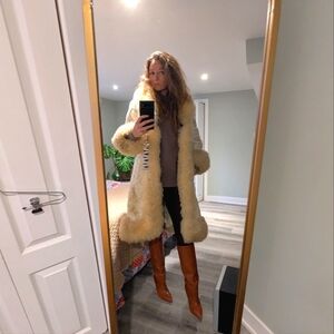 Stunning sheepskin and faux fur 70s Coat